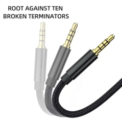 Câble d'extension Audio stéréo ZJ001MR 3.5mm, câble Jack Aux 3.5mm pour écouteurs de voiture, haut-parleur