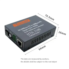 Convertisseur de média à Fiber optique 100M HTB 3100 20km convertisseur TX1310/RX1550nm SC Ethernet pour données