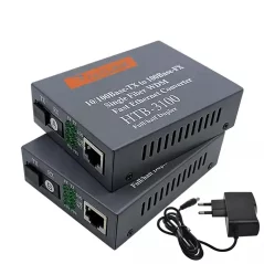 Convertisseur de média à Fiber optique 100M HTB 3100 20km convertisseur TX1310/RX1550nm SC Ethernet pour données