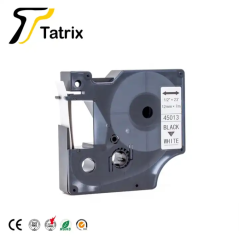 Ruban d'étiquettes pour imprimante 45013, 12mm, noir sur blanc, cartouche pour étiquette 45013, pour DYMO labo manager