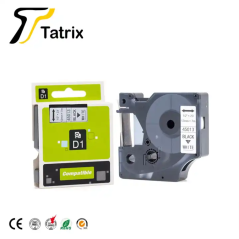 Ruban d'étiquettes pour imprimante 45013, 12mm, noir sur blanc, cartouche pour étiquette 45013, pour DYMO labo manager
