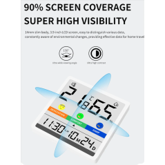 Thermo-Hygromètre Domestique LX8116 | Écran LCD ultra lisible