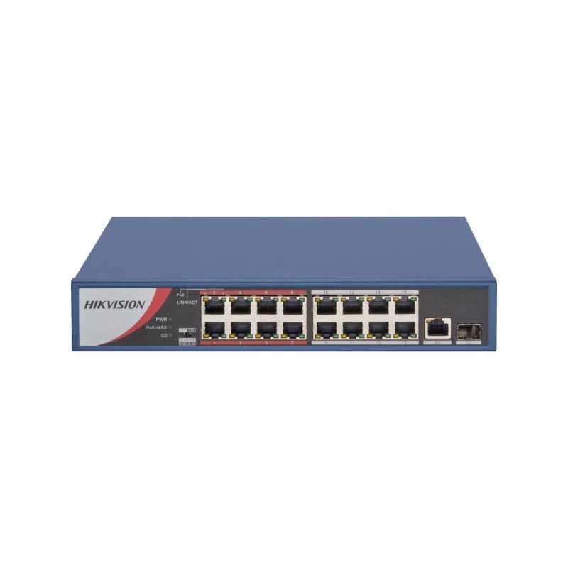 Switch Hikvision DS-3E0318P-E/M 5mp PoE non administré 26 ports Switch Hikvision DS-3E0318P-E/M 5mp PoE non administré 26 ports