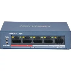 Switch Hikvision DS-3E0105P-E/M Fast Ethernet 4 ports 5mp