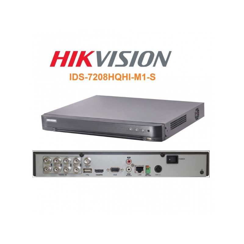 DVR Caméra HIKVISION IDS-7208HQHI-M1/S 8CH 8 Canaux- Série Pro avec AcuSense 5mp DVR Caméra HIKVISION IDS-7208HQHI-M1/S 8CH 8 Canaux- Série Pro avec AcuSense 5mp