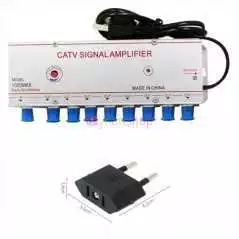 Amplificateur de Signal vidéo de télévision numérique, câble CATV 1 en 8 sorties JMA 1020MK8