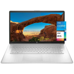 Ordinateur portable HP 17-cn0053cl avec Intel Core i5-1135G7, 1 To, 12 Go de RAM, Windows 10H HP en argent naturel