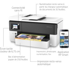 Imprimante Jet d'encre HP Officejet PRO 7720 couleur photocopie, scan, impression, A3, recto/verso, Wifi