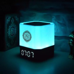 Lampe Radio Haut-parleur de Bureau EQUANTU QB303 Heure Quran Cube