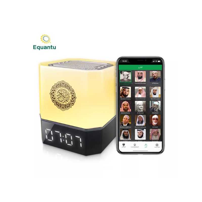 Lampe Radio Haut-parleur de Bureau EQUANTU QB303 Heure Quran Cube