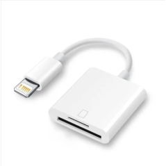 Adaptateur lecteur de carte mémoire 2 en 1 pour iPhone transfert de photos TF SD vers téléphone