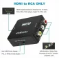 Adaptateur audio vidéo 1080P HDMI vers RCA AV CVBS 3RCA hdmi2av Composite vidéo Audio pour tv PC PS3 XBox