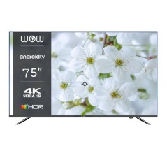 Téléviseur WOW WA75SU7200C3 75 Smart TV Android 4K