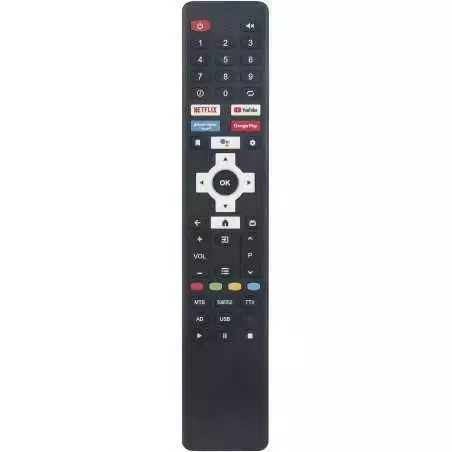 Télécommande pour téléviseur SMART TECHNOLOGY AD1835 avec bouton Netflix, YouTube, google Play