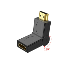 Adaptateur hdmi 360 degrés pour HDTV, mâle vers femelle