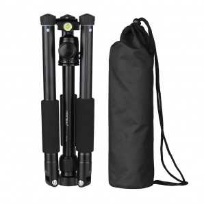 Yunteng VCT-190 | Trépied de Voyage Ultra-Compact en Aluminium à 5 Sections