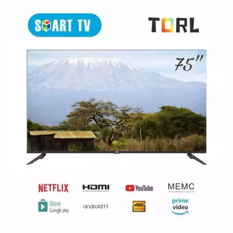 Téléviseur smart tv Android TORL 4K 75 pouces