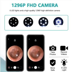 Mini Caméra 1080p Hd 3.5mm 5mp Électrique Wifi Visuel pour nettoyer les Oreilles