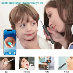 Mini Caméra 1080p Hd 3.5mm 5mp Électrique Wifi Visuel pour nettoyer les Oreilles