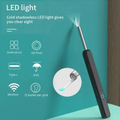 Mini Caméra 1080p Hd 3.5mm 5mp Électrique Wifi Visuel pour nettoyer les Oreilles