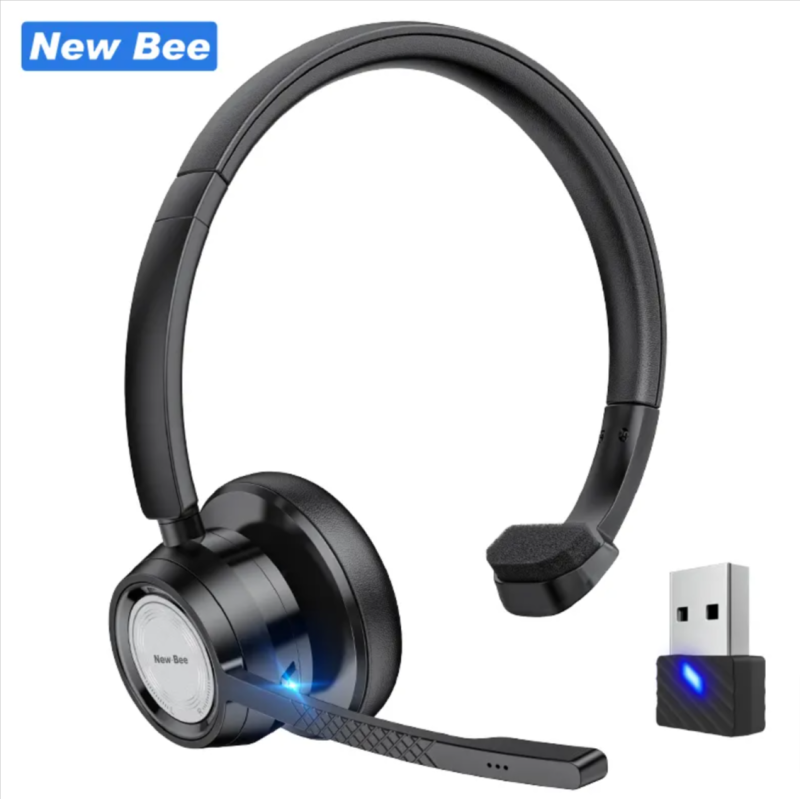 Casque Bluetooth sans fil NewBee BH60 avec microphone pour réunions en ligne Casque Bluetooth sans fil NewBee BH60 avec microphone pour réunions en ligne