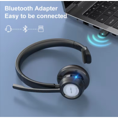 Casque Bluetooth sans fil NewBee BH60 avec microphone pour réunions en ligne