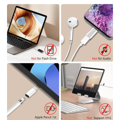 Adaptateur Lightning vers USB-C pour iPhone 15/15 Pro/15 Pro Max/15 Plus IPad