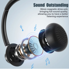 Casque filaire avec Microphone NewBee H361 pour Professionnel Téléphone Ordinateur