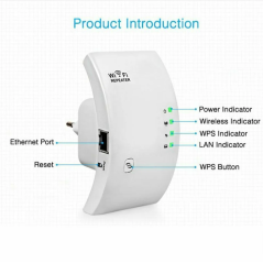 Répéteur WiFi sans fil 802.11N, 300Mbps, longue portée