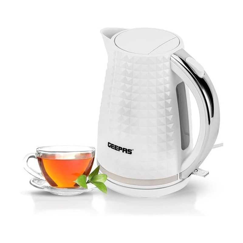 Bouilloire électrique en acier inoxydable GEEPAS Gk5449N 1,7 litres 2200 watts Bouilloire électrique en acier inoxydable GEEPAS Gk5449N 1,7 litres 2200 watts