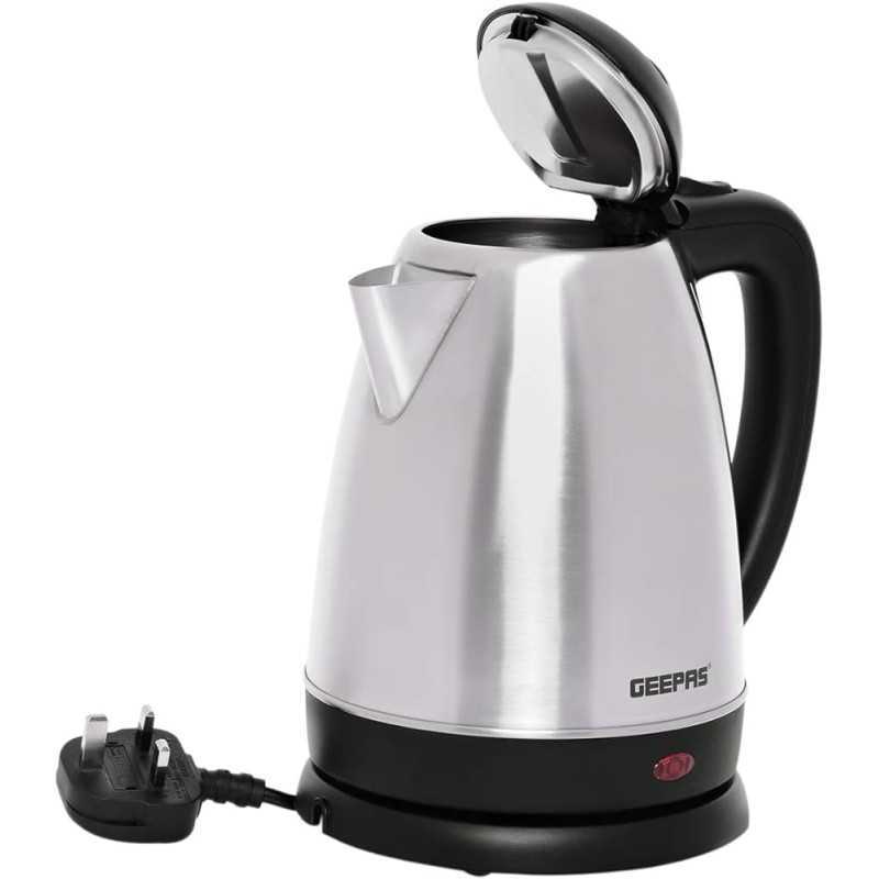 Bouilloire électrique en acier inoxydable GEEPAS GK5454B 1,8 litres 2200 watts Bouilloire électrique en acier inoxydable GEEPAS GK5454B 1,8 litres 2200 watts