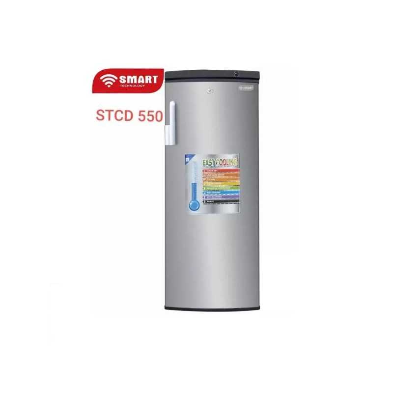 Congélateur vertical 7 tiroirs SMART TECHNOLOGY STCD-550 280 litres silver