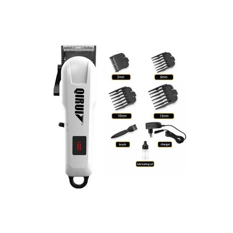 Tondeuse rechargeable à cheveux professionnelle sans fil QIRUIZ QR-809C Tondeuse rechargeable à cheveux professionnelle sans fil QIRUIZ QR-809C