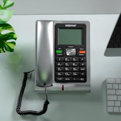 Téléphone Fixe GEEPAS GTP28011 avec identification de l'appelant