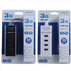 Hub USB 3.0  1 Multifonction 4 Ports