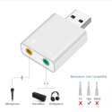 Carte son stéréo externe 3D virtuelle 7.1 canaux