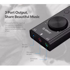 Carte son stéréo micro haut-parleur casque prise audio 3.5mm interrupteur muet réglage du Volume