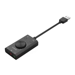 Carte son stéréo micro haut-parleur casque prise audio 3.5mm interrupteur muet réglage du Volume