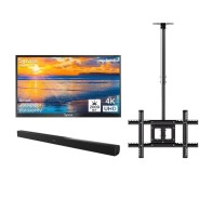 Support téléviseur plafonnier D03 pivotable de 42 a 75 pouces
