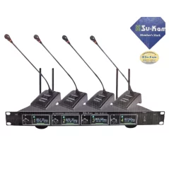 Pack 4 Microphone sans fil professionnel UHF Sukam SM-40