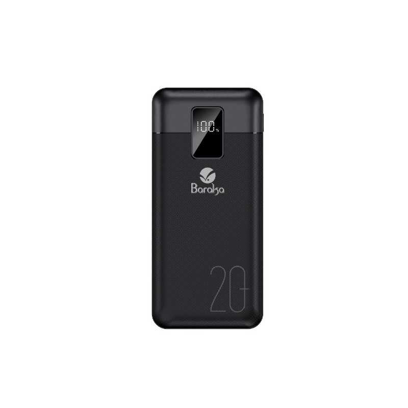 Power Bank Baraka BRK-PB15 20000mAh Noir Avec 1 Entrée Micro/Type-C Et 2 Sorties USB Power Bank Baraka BRK-PB15 20000mAh Noir Avec 1 Entrée Micro/Type-C Et 2 Sorties USB