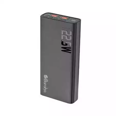Power Bank Baraka BRK-PB88 20000mAh Noir Avec 1 Entrée Micro/Type-C Et 2 Sorties USB + 1 Sortie Type-C