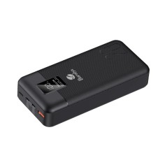 Power Bank BRK-PB77 BRK-PB77 20000mAh Noir Avec 1 Entrée Type-C Et 2 Sorties USB & Type-C + 2 Sorties Cable Type-C & Lightning