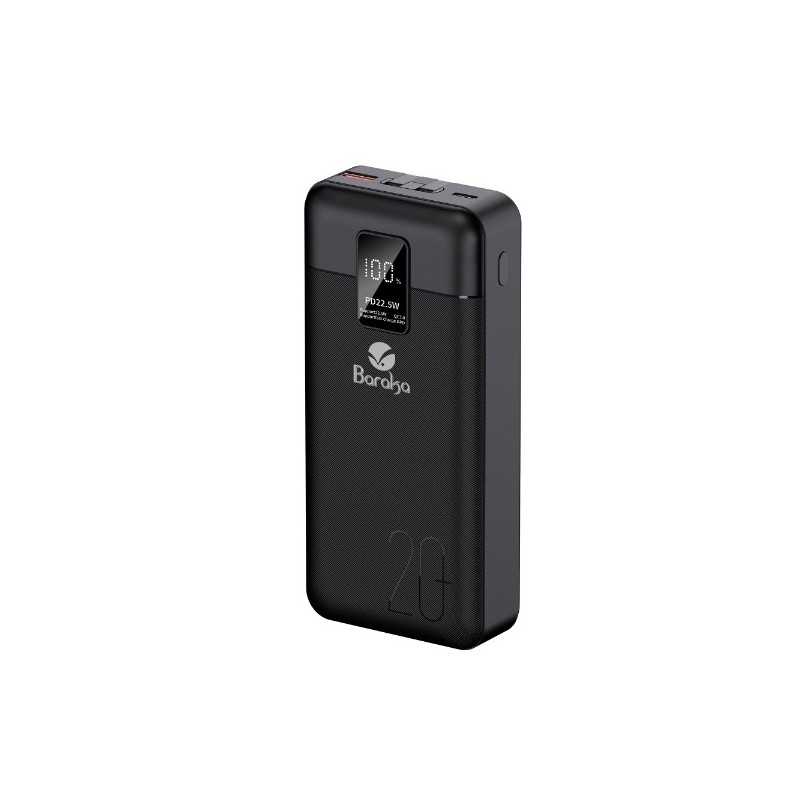 Power Bank BRK-PB77 BRK-PB77 20000mAh Noir Avec 1 Entrée Type-C Et 2 Sorties USB & Type-C + 2 Sorties Cable Type-C & Lightning Power Bank BRK-PB77 BRK-PB77 20000mAh Noir Avec 1 Entrée Type-C Et 2 Sorties USB & Type-C + 2 Sorties Cable Type-C & Lightning