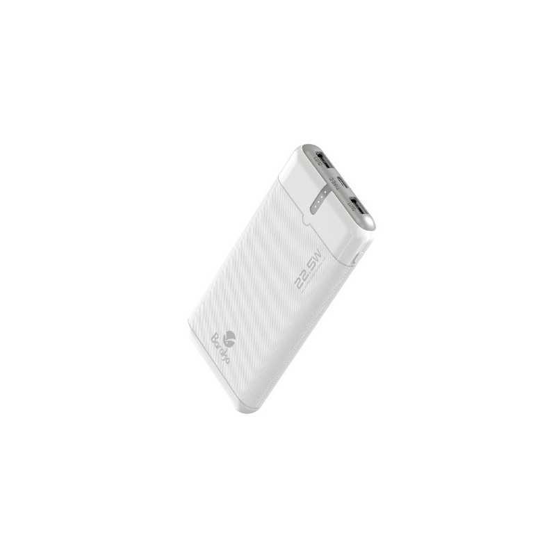 Power Bank Baraka BRK-PB66 10000mAh Blanc Avec 1 Entrée Type-C Et 2 Sorties USB + 1 Sortie Type-C Power Bank Baraka BRK-PB66 10000mAh Blanc Avec 1 Entrée Type-C Et 2 Sorties USB + 1 Sortie Type-C