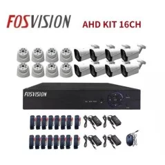 Kit vidéosurveillance Analogique Fosvision 16 caméras Avec Fil