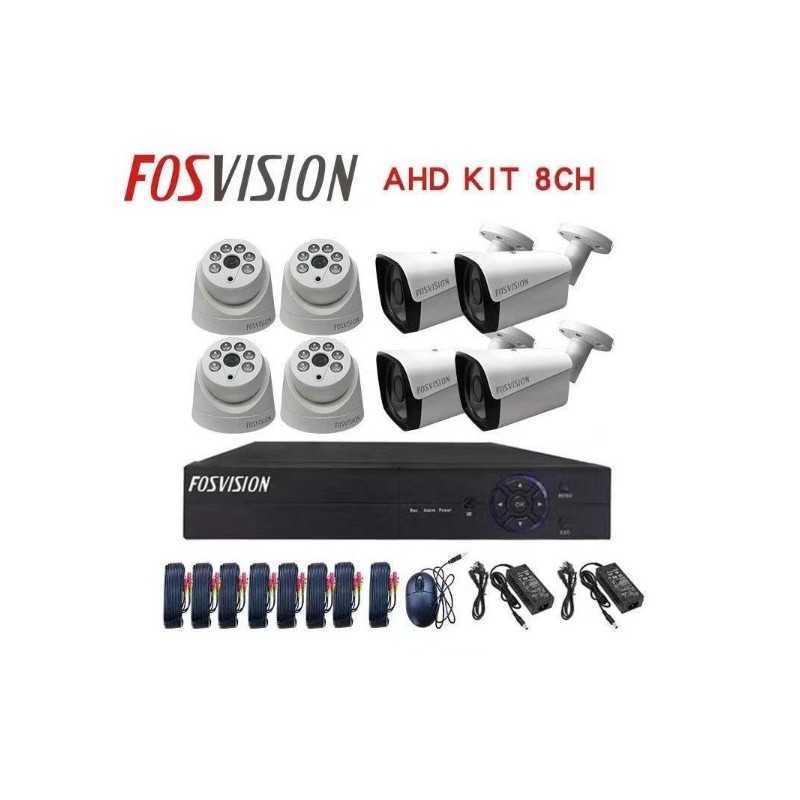 Kit vidéosurveillance Analogique Fosvision 8 caméras Avec Fil