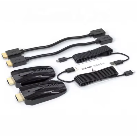 Kit émetteur et récepteur d'extension USB C vers TV HDMI sans fil 150M TX RX pour projecteur de moniteur TV