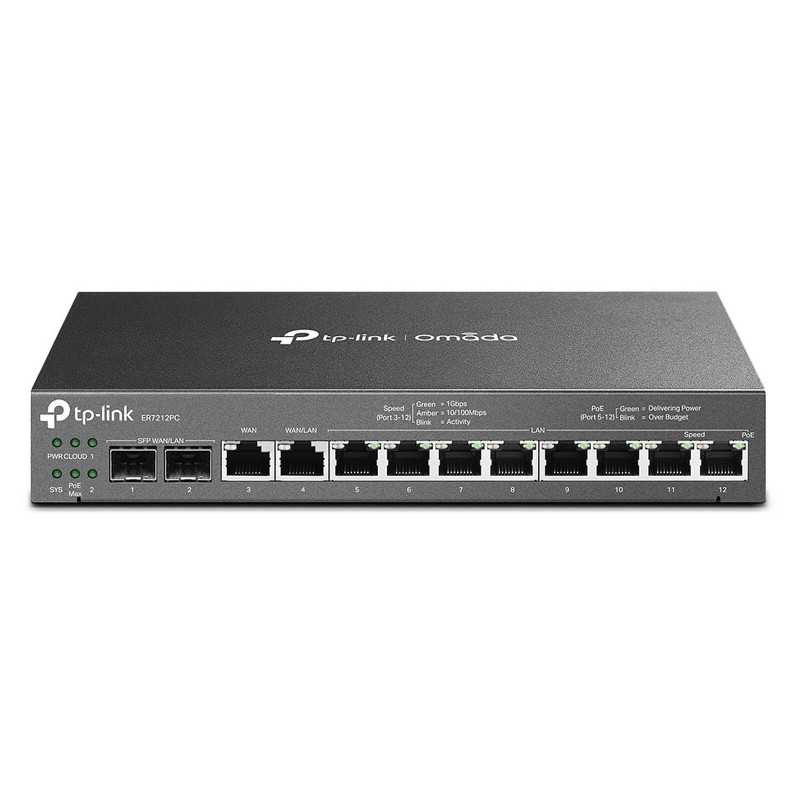 Routeur VPN Gigabit TP-Link Omada ER7212PC 3-en-1 12 ports conforme PoE+ Routeur VPN Gigabit TP-Link Omada ER7212PC 3-en-1 12 ports conforme PoE+