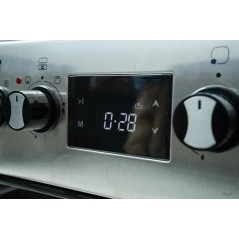 Cuisinière Astech CK66ELCF 4 feux a gaz 60x60cm avec écran et chaleur tourne